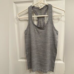 Lululemon Athletica Cool Racer Black and White Striped Tank Top